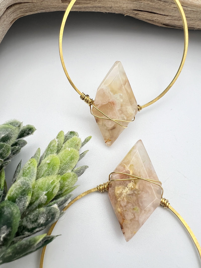 Seize the Day | Rhombus Gem Hoops