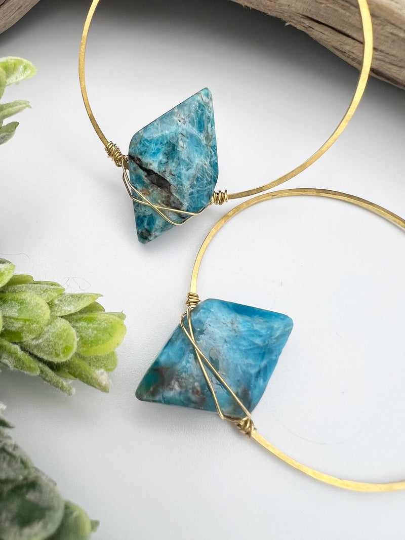 Seize the Day | Rhombus Gem Hoops