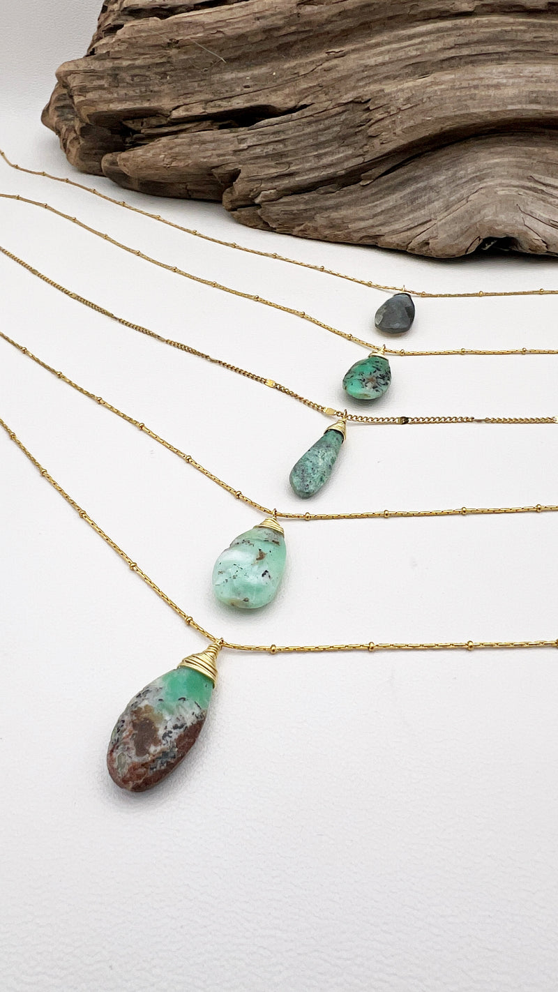 Chrysoprase Dreams | A T-Shirt Necklace