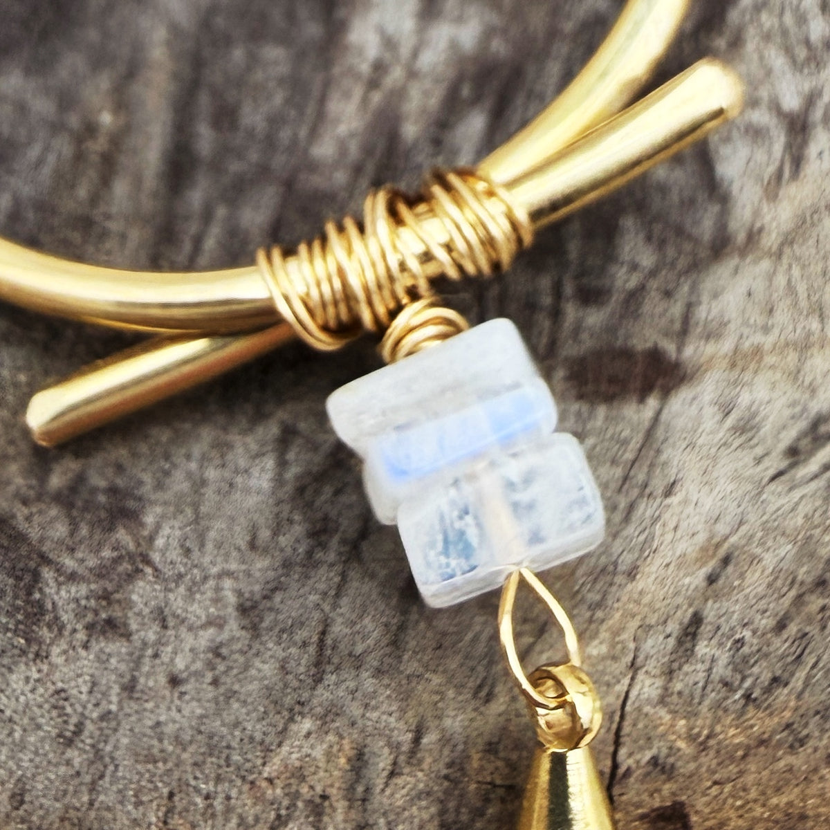 Moonstone  Hoops