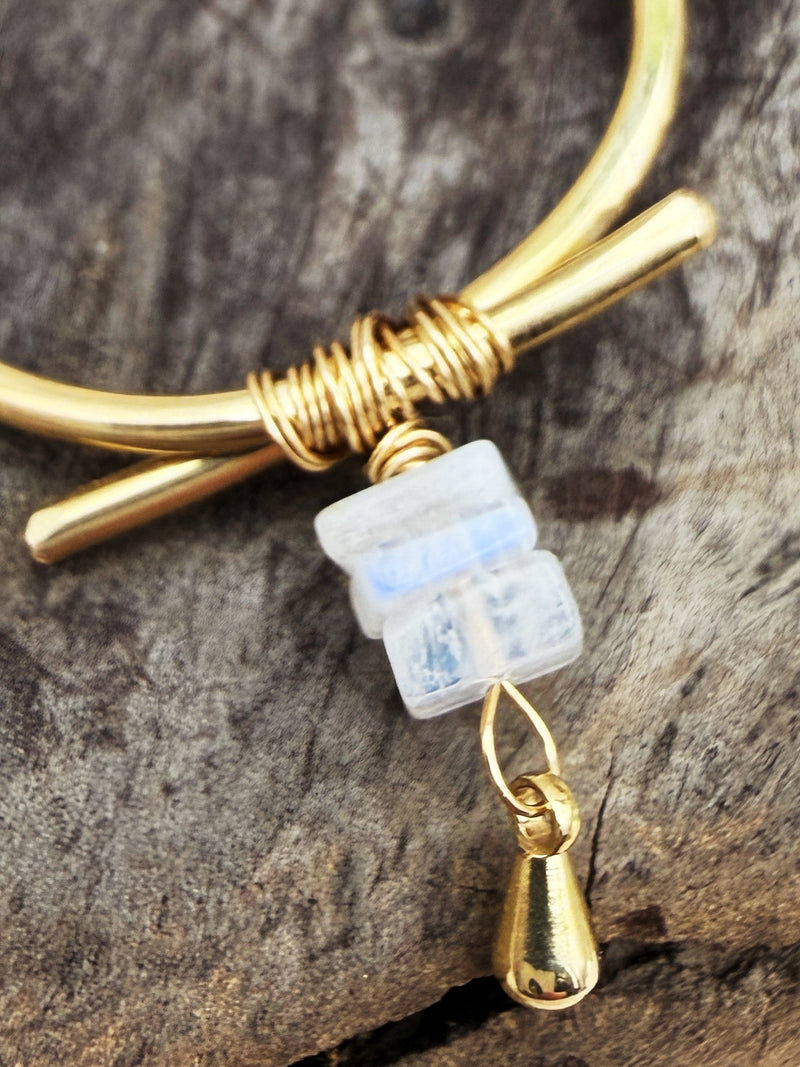 Moonstone  Hoops