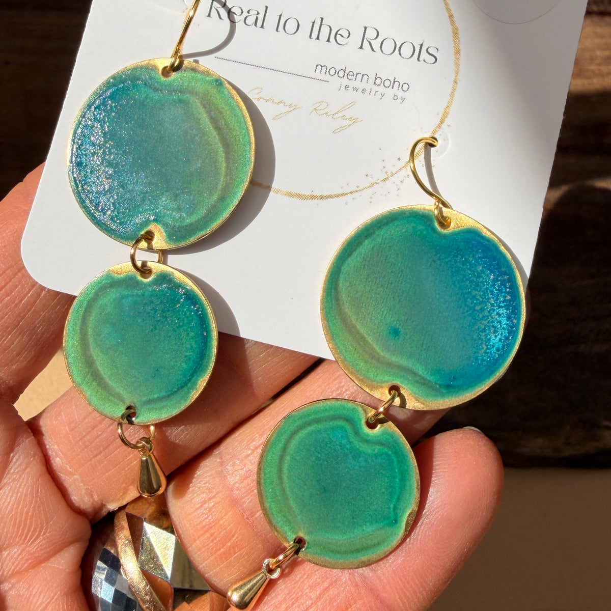 Emerald Patina Earrings | Multiple Styles