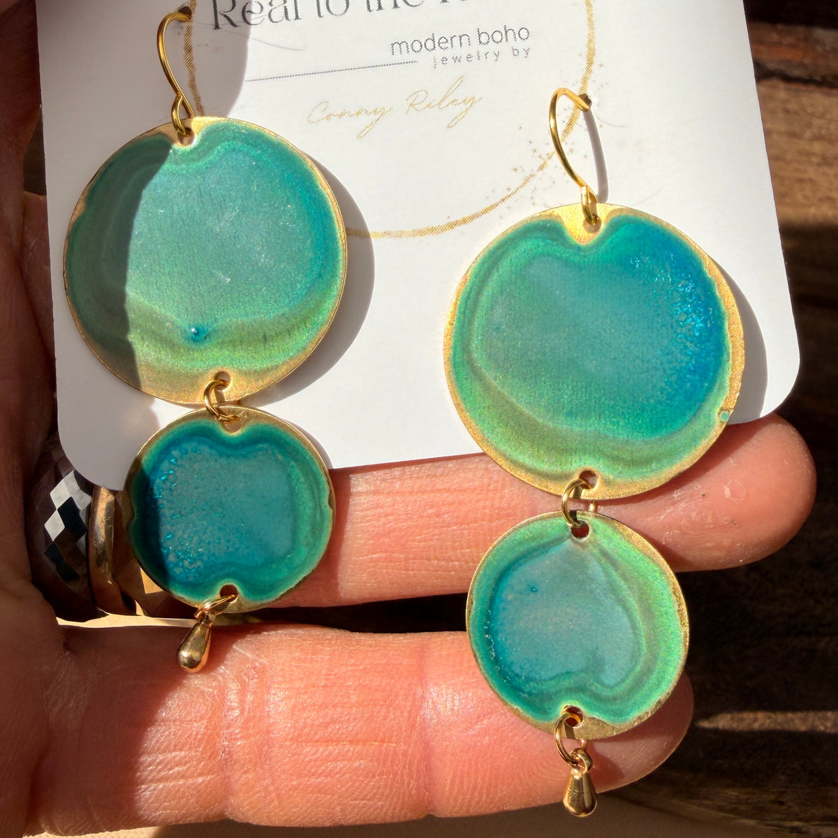 Emerald Patina Earrings | Multiple Styles