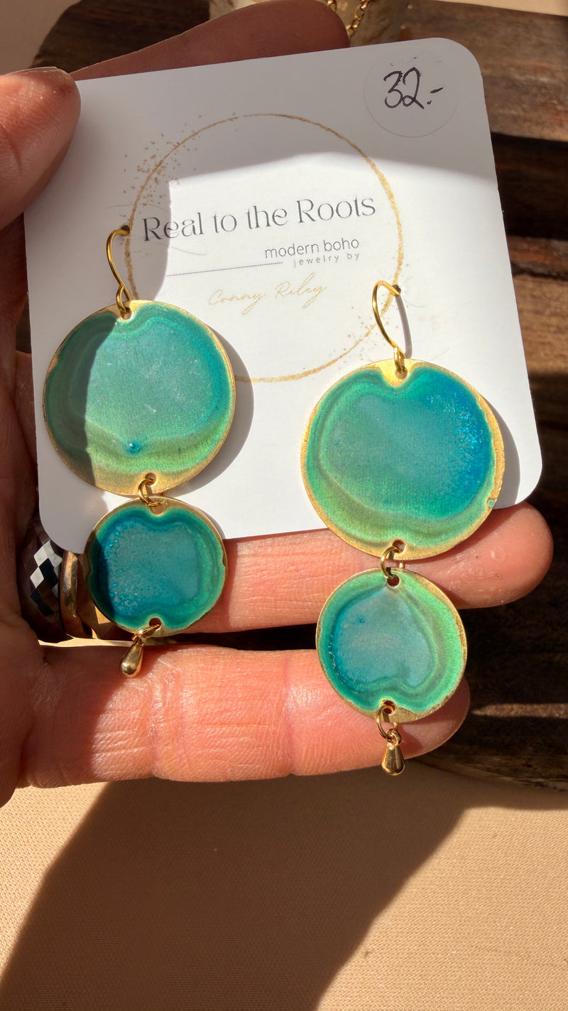 Emerald Patina Earrings | Multiple Styles
