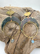 Mystic Moon Hoops with Labradorite