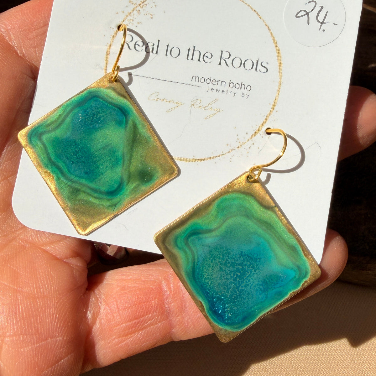 Emerald Patina Earrings | Multiple Styles
