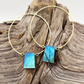 Queen of the Night | Labradorite Hoop Earrings