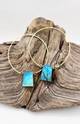 Queen of the Night | Labradorite Hoop Earrings