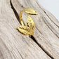Golden Leaves | Adjustable Leaf-Inspired Rings