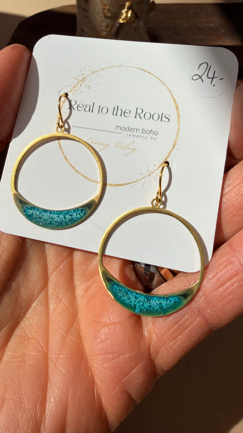 Emerald Patina Earrings | Multiple Styles