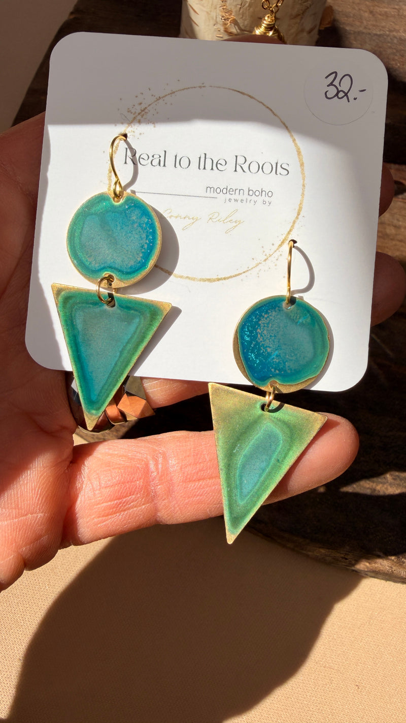 Emerald Patina Earrings | Multiple Styles