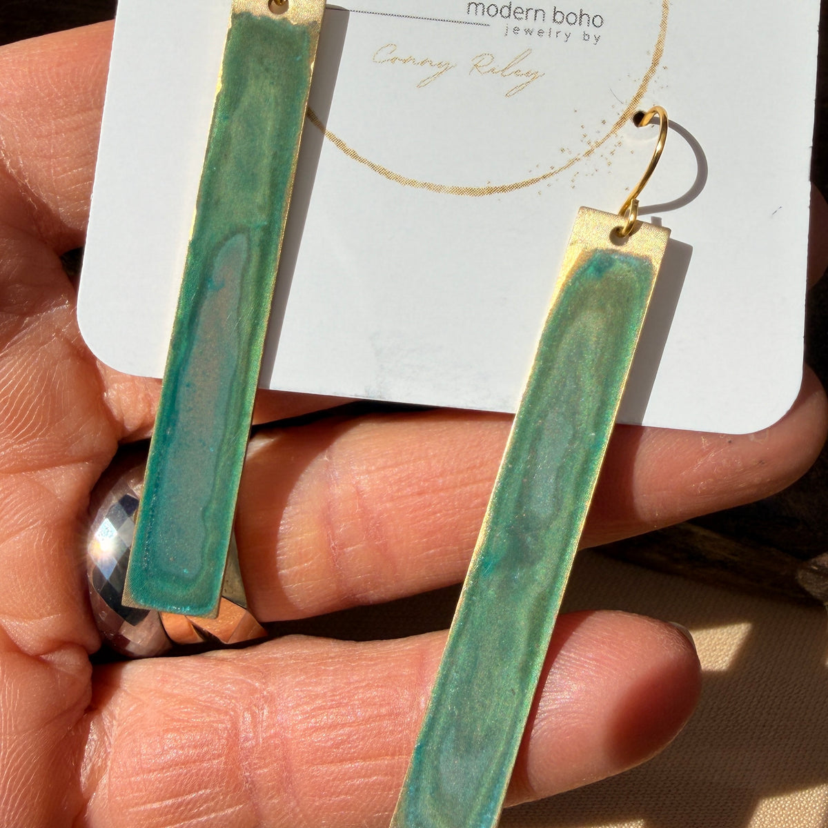 Emerald Patina Earrings | Multiple Styles