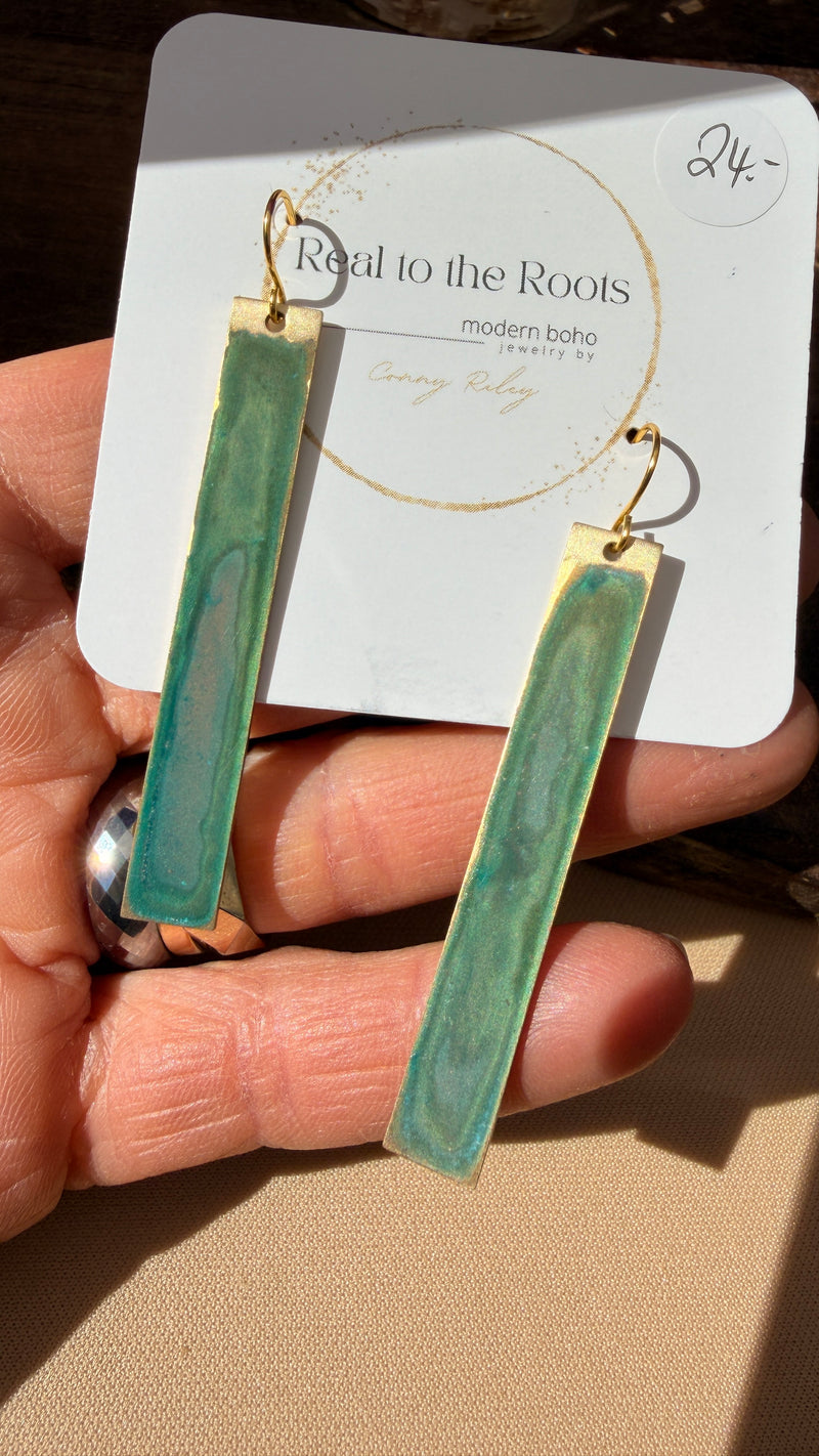 Emerald Patina Earrings | Multiple Styles