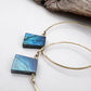 Queen of the Night | Labradorite Hoop Earrings