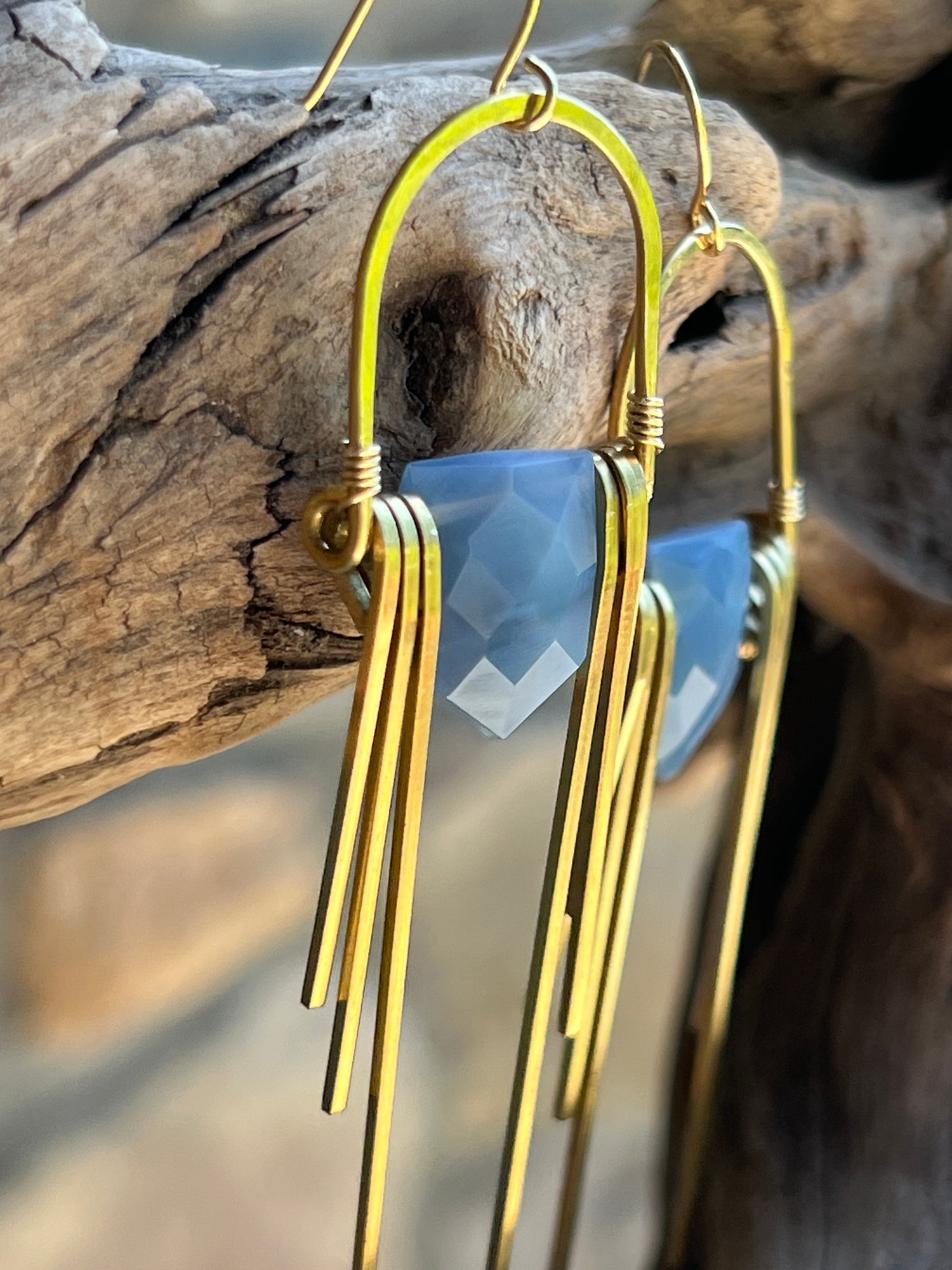 Sunbeams at Twilight | A Rare Oregon Opal Earring