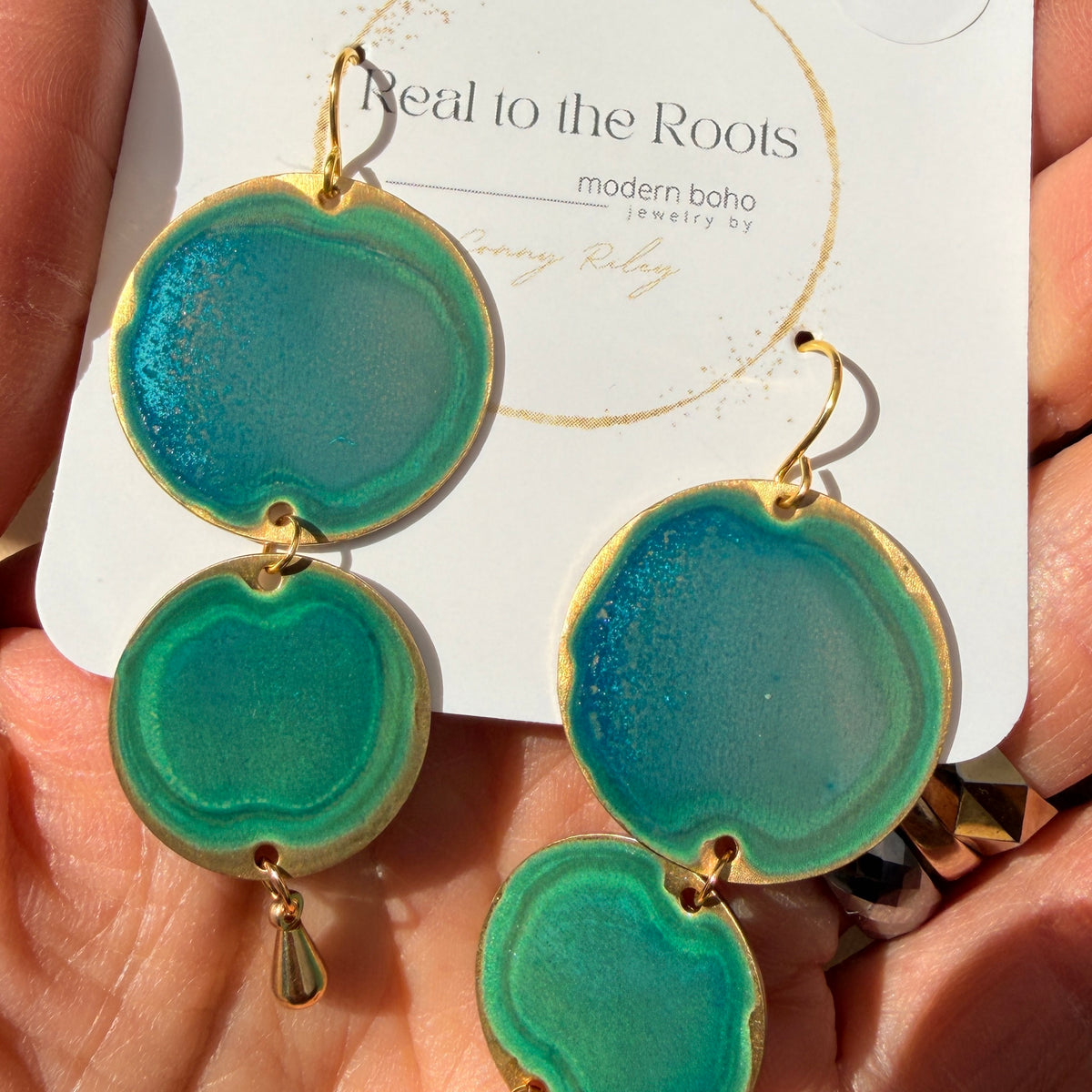 Emerald Patina Earrings | Multiple Styles