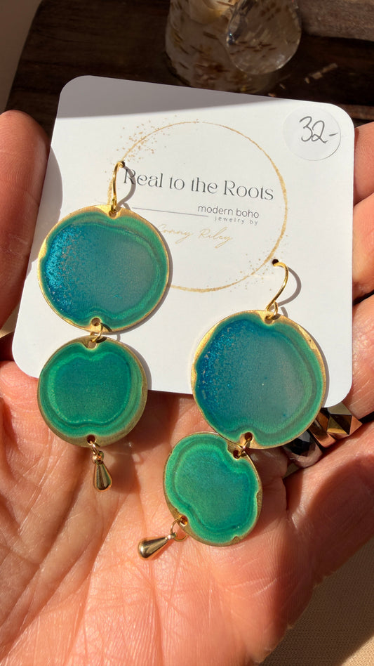 Emerald Patina Earrings | Multiple Styles