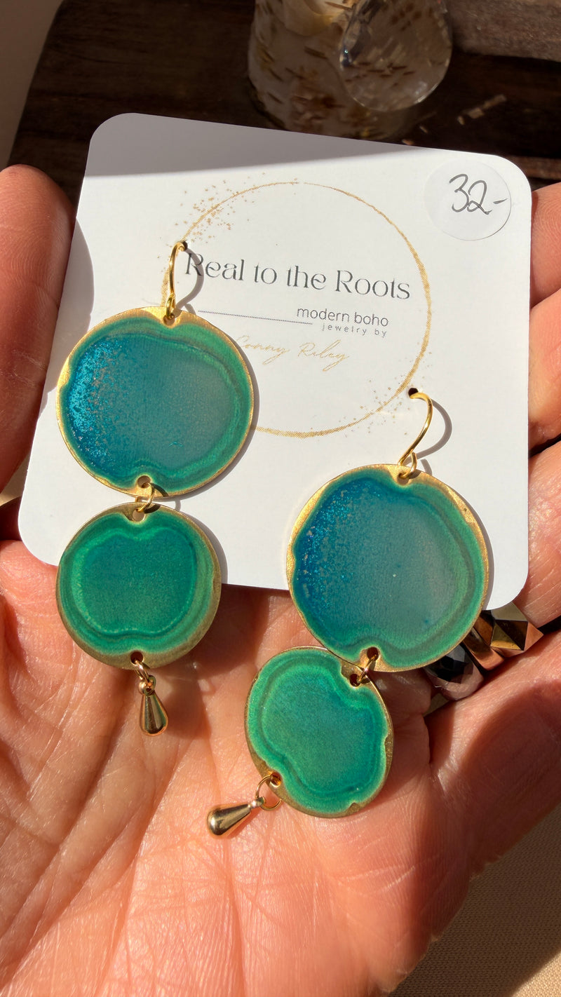 Emerald Patina Earrings | Multiple Styles