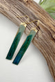 Verde Patina Bar Earrings