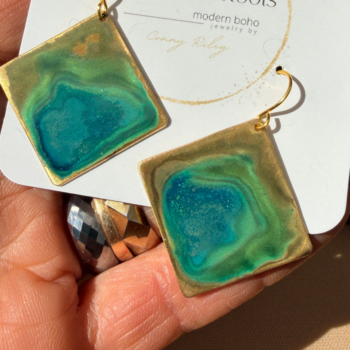 Emerald Patina Earrings | Multiple Styles