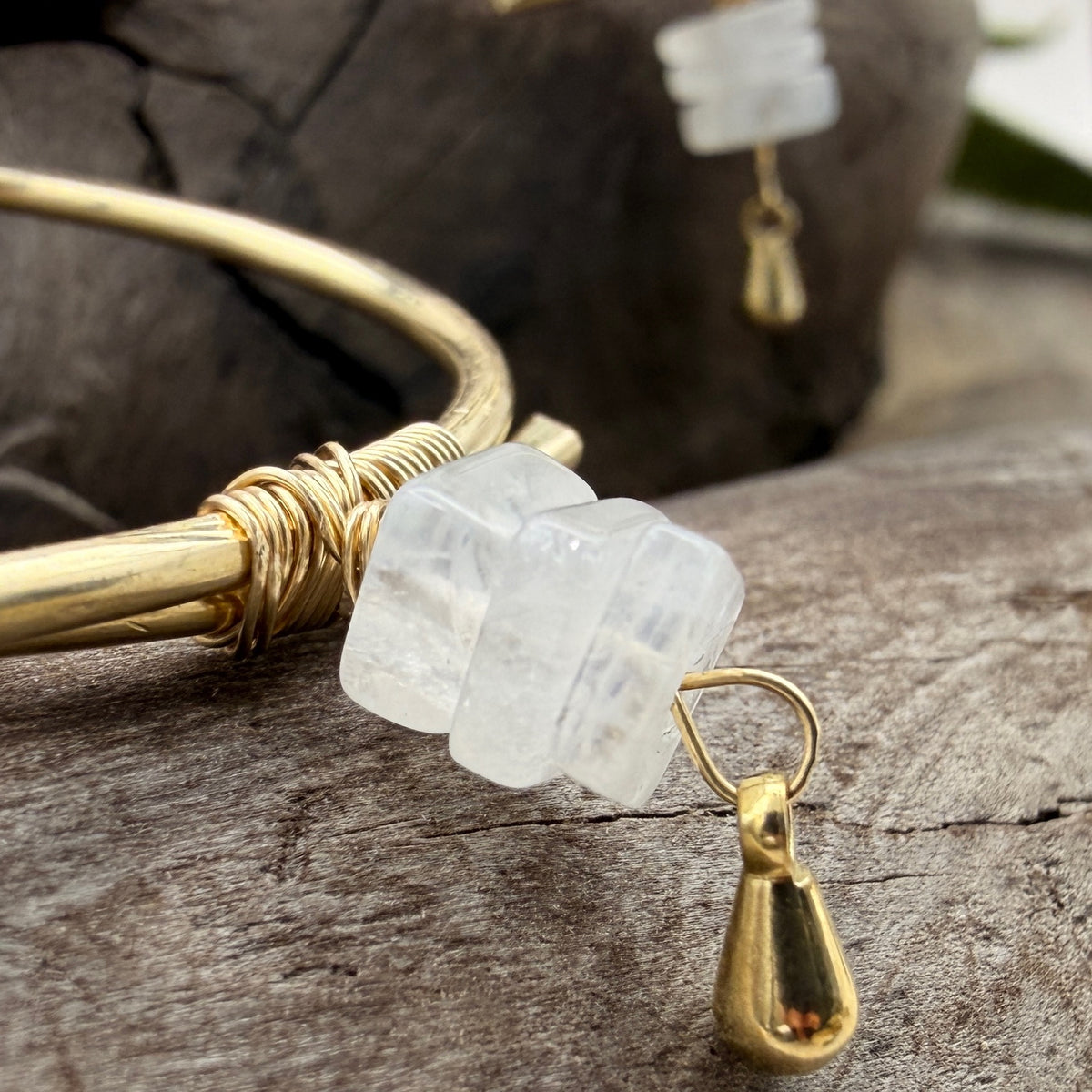 Moonstone  Hoops