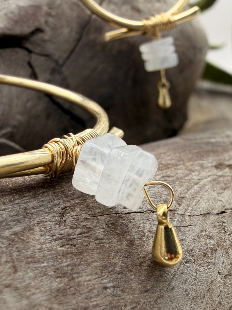 Moonstone  Hoops