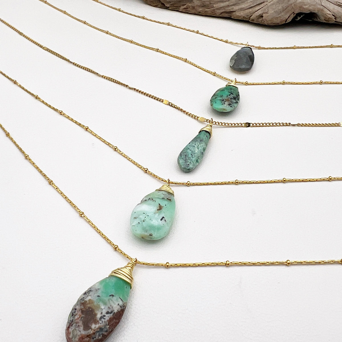 Chrysoprase Dreams | A T-Shirt Necklace