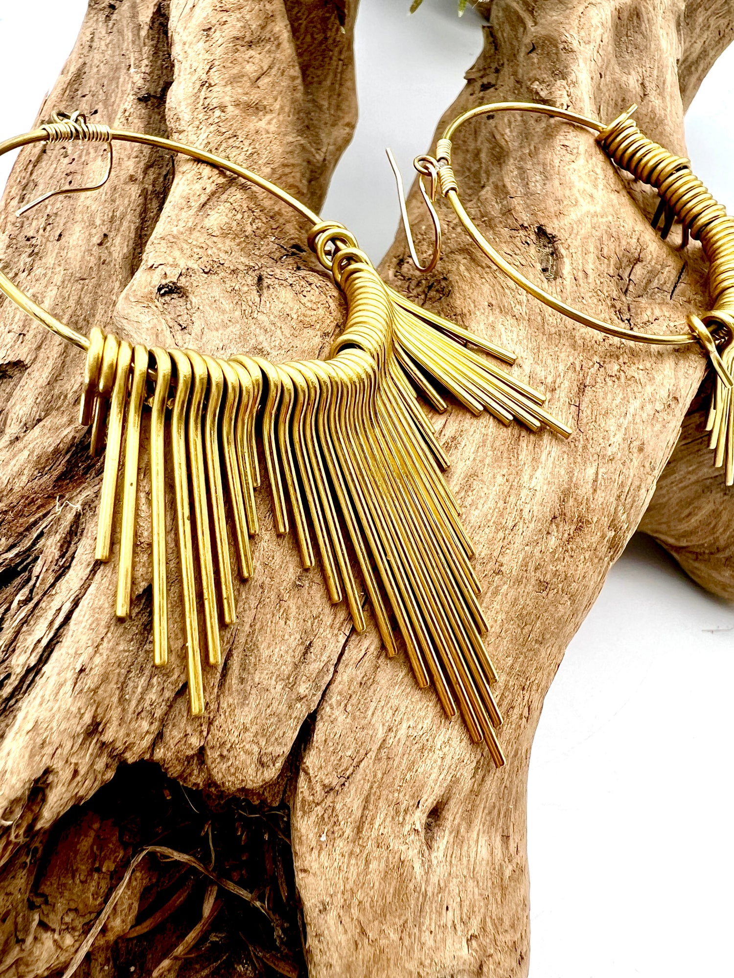 Solaris Earrings | Sunburst Hoop Earrings