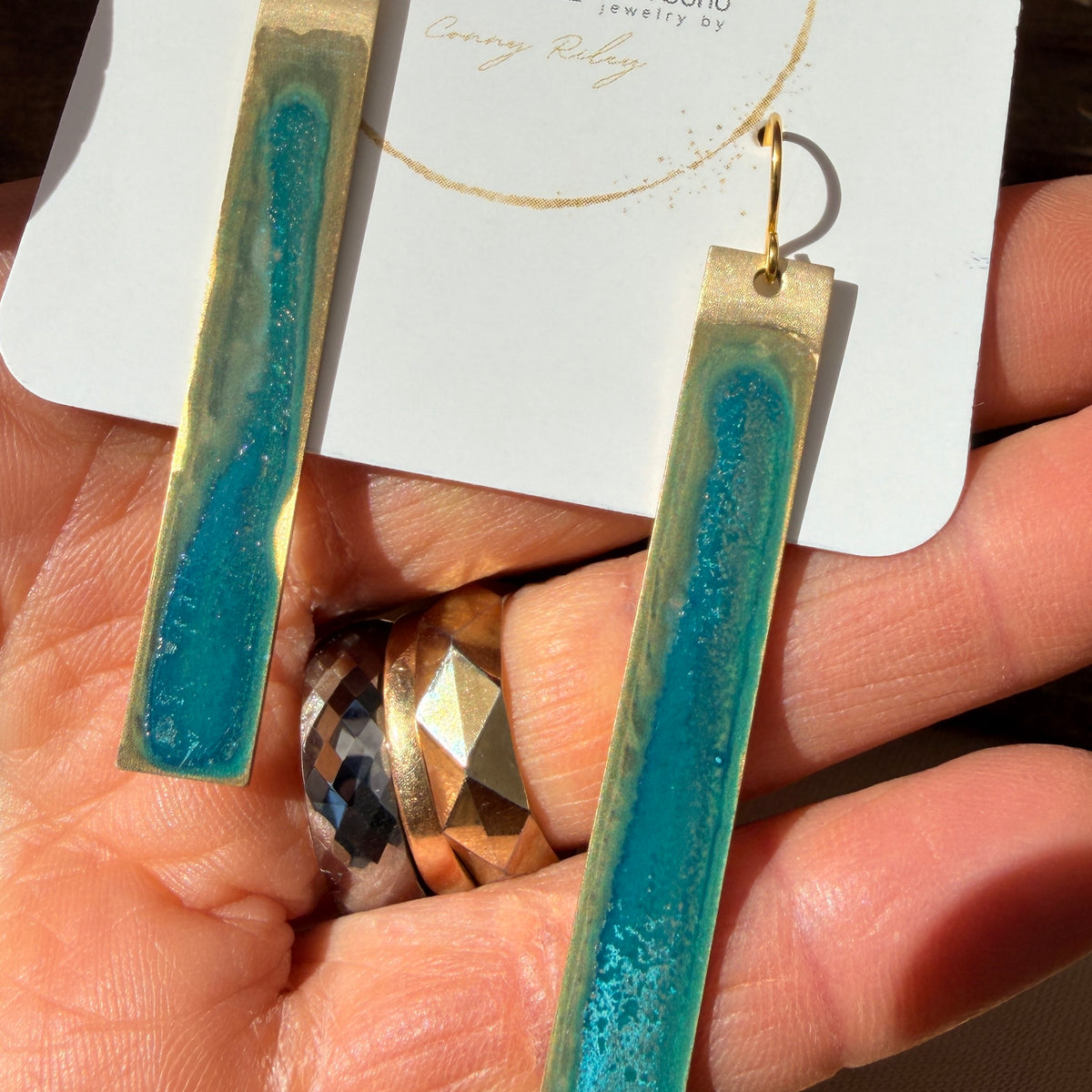 Emerald Patina Earrings | Multiple Styles