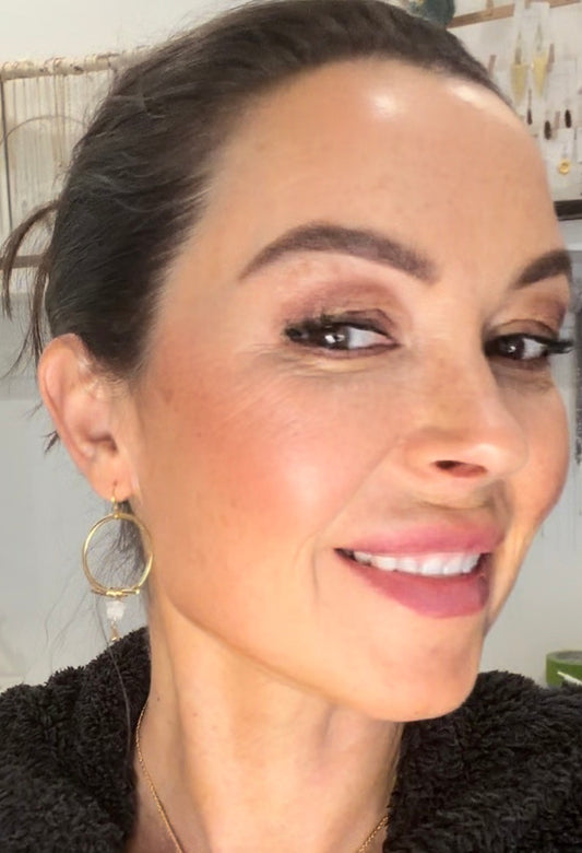 Moonstone  Hoops