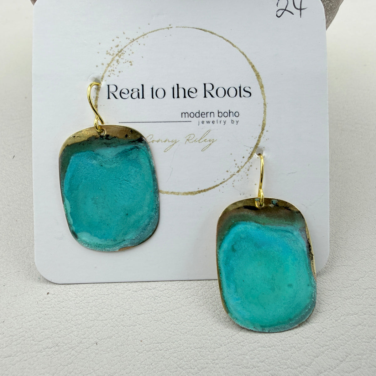 Mint Patina Earrings