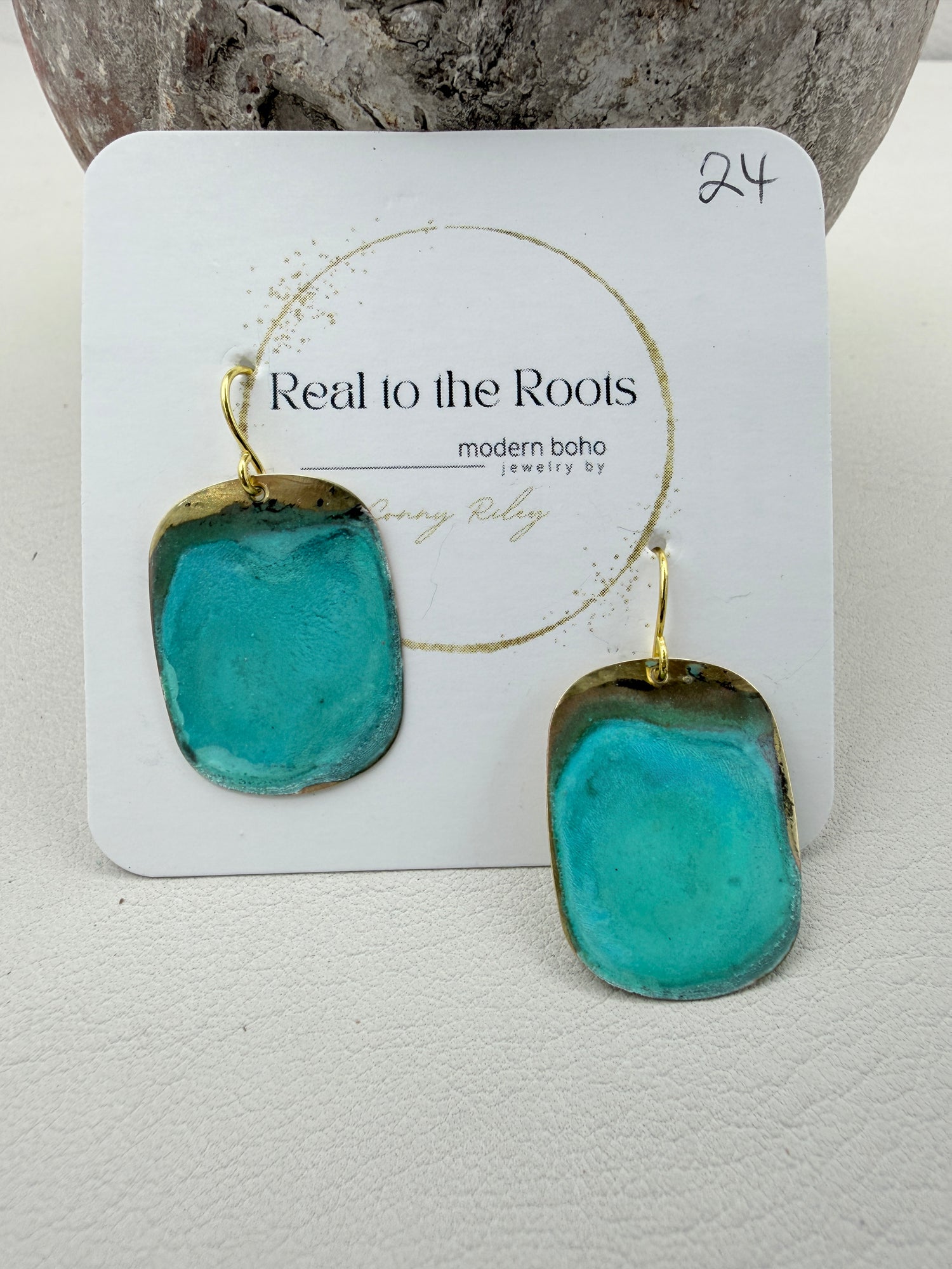 Mint Patina Earrings