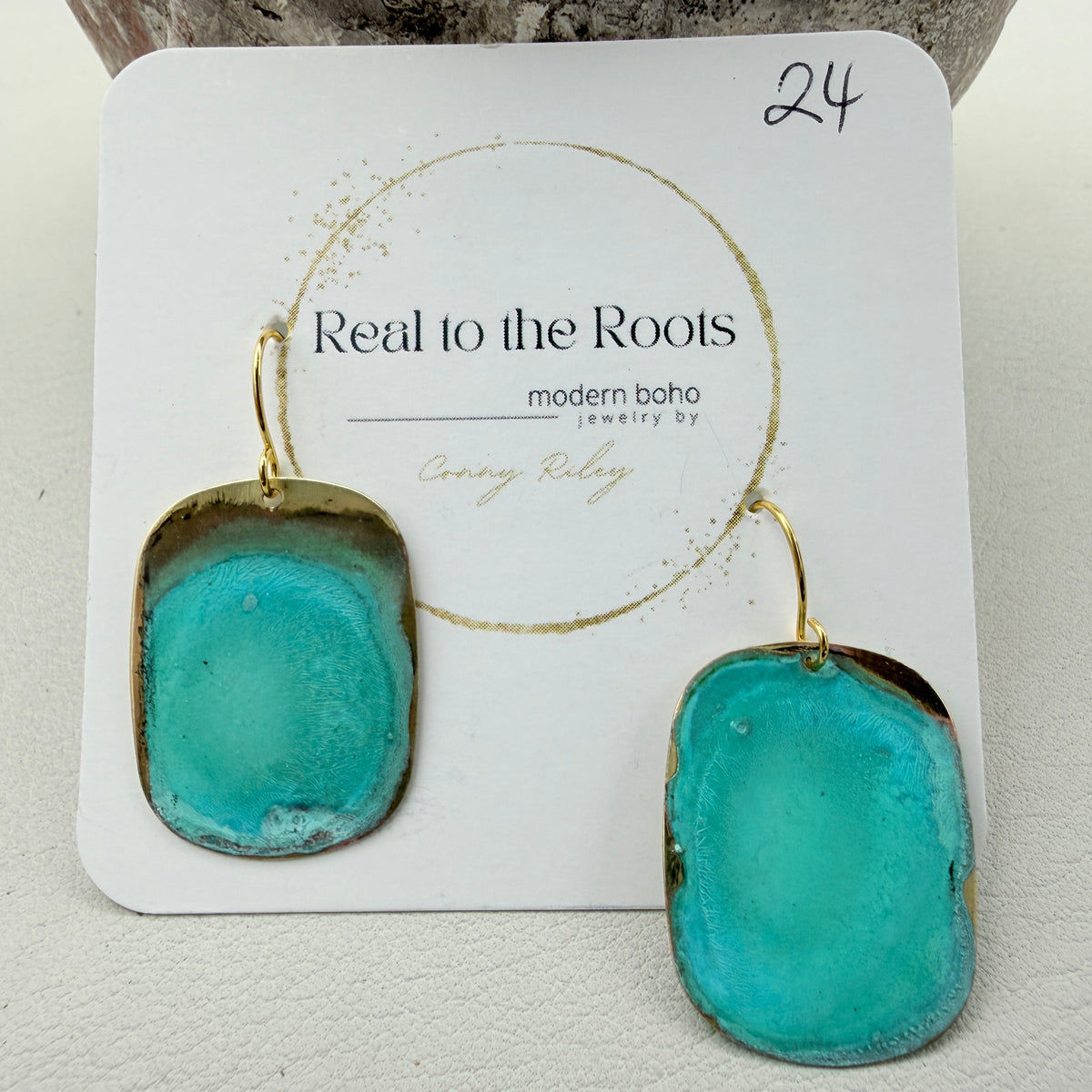Mint Patina Earrings