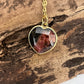 Gold Rimmed Heart Necklace