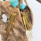 Don’t Wake Me | Turquoise Nugget Fringe Earrings
