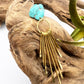 Don’t Wake Me | Turquoise Nugget Fringe Earrings
