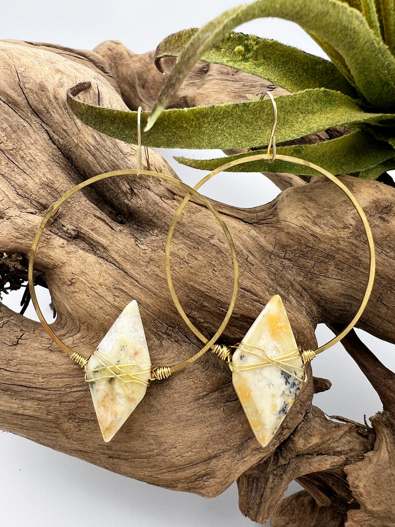 Seize the Day | Rhombus Gem Hoops