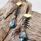 Dragon Tales | Labradorite Dangle Earrings