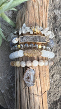 Load image into Gallery viewer, Nude Collection | Mixed Stone Stacking Bracelets