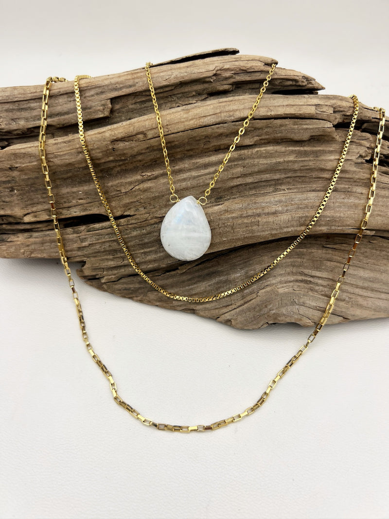Walk with Luna | Moonstone Layered Necklace
