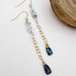 Whispers of Blue | Chain Earrings with Kyanite