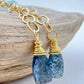 Whispers of Blue | Chain Earrings with Kyanite