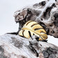 Golden Monstera | Waterproof Stainless Steel Ring