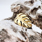 Golden Monstera | Waterproof Stainless Steel Ring