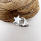 gold fidget ring with spinning star and moon