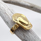 "Golden cowboy hat statement ring in solid steel – Rodeo Spirit Ring by Real To The Roots"