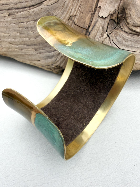 Patina Bracelet | 2" Leather Lined