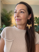 Solaris Earrings | Sunburst Hoop Earrings
