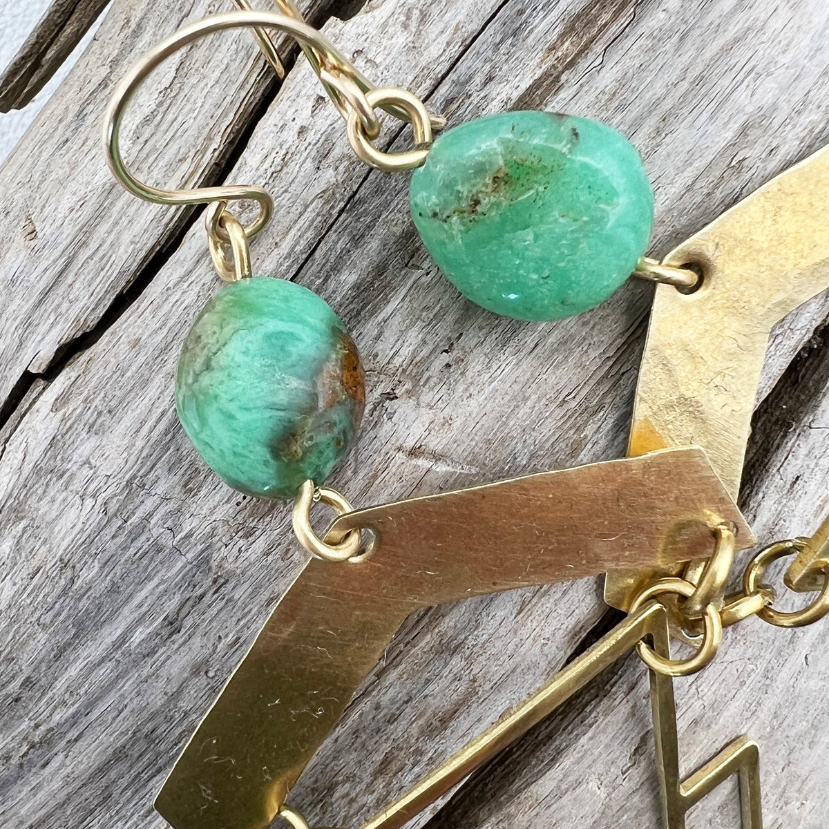 Geometric 1920's Earrings | more stones