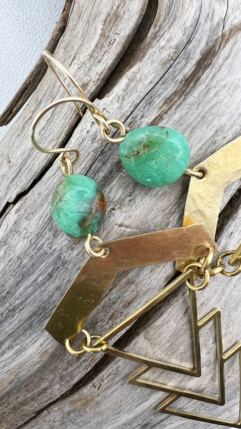 Geometric 1920's Earrings | more stones